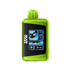 RAZ LTX 25K Punch Edition disposable vape in vibrant green color with digital display showcasing boost mode and settings.