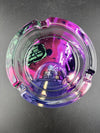 Rick and Morty Glass Ash Tray with vibrant interdimensional artwork and colorful details.