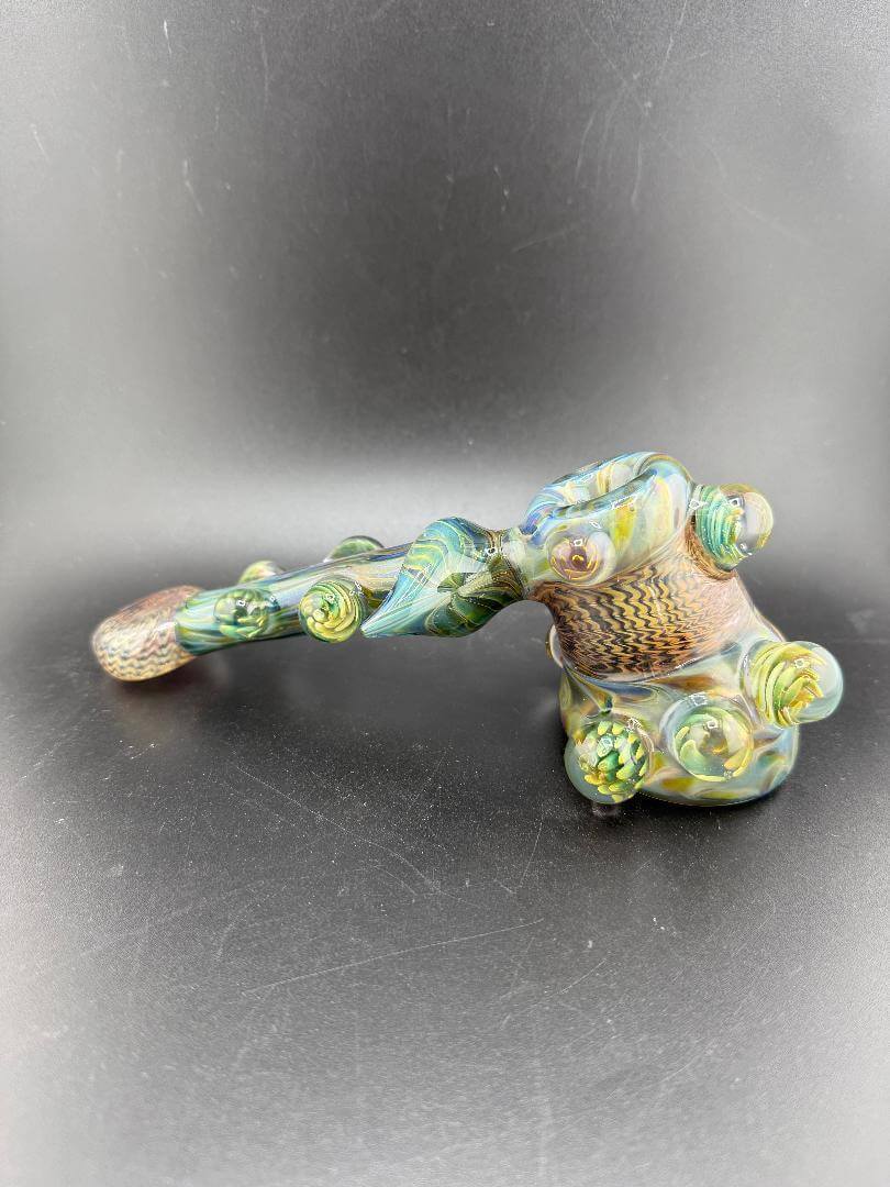 Robert Mosher Glass Fumed Pipe