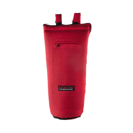 ROOR Glass Large 24" Bag in red color with dual shoulder straps for easy carrying and protection.