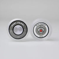 Ruby Pearl Co Terp Pearls – Ruby & Sapphire 6mm AAA Lab-Grown Gemstones (2-Pack) displayed in packaging.