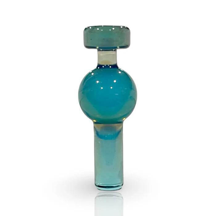 Ruby Pearl Co Color Tower Marble Plug in vibrant blue-green, designed for Campfire Quartz Straight Towers.