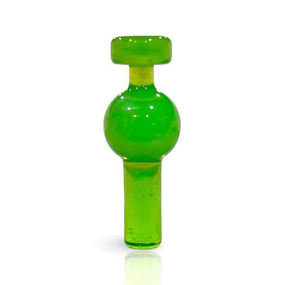 Ruby Pearl Co Color Tower Marble Plug in vibrant green color showcasing precision craftsmanship and design.