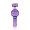 Ruby Pearl Co Color Tower Marble Plug in vibrant purple color with precision-crafted design for enhanced vapor retention.