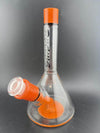 Ruckus Glass 7" Jammer Beaker Rig 14mm 45° in orange color detail on a black background
