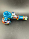 Ruckus Glass Bubbler - 5" Wig Wag colorful design with wig wag patterns and ergonomic shape.