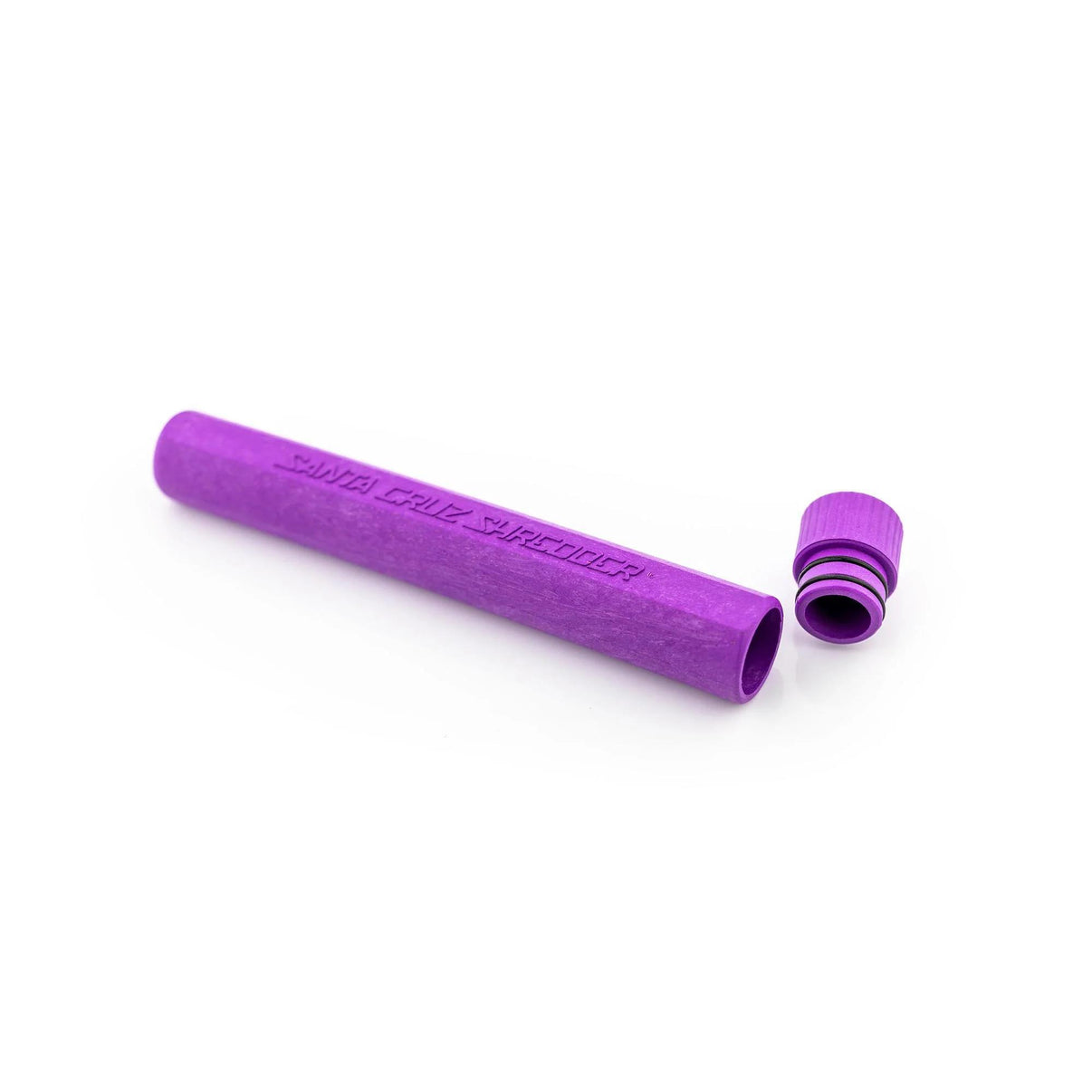 Santa Cruz Shredder J Tube Holder in purple, eco-friendly hemp storage solution for pre-rolls.