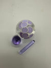 SBJ Glass Slurper Set featuring a purple patterned bowl, dab tool, and silicone container.