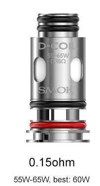 Smok D-COIL Series 1pc - 0.15ohm mesh coil designed for smooth performance and enhanced flavor.