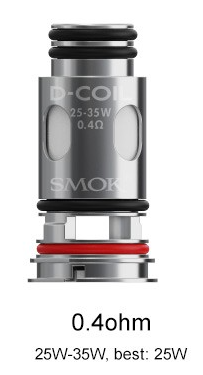 Smok D-COIL Series 1pc - 0.4ohm coil for vaping with best performance at 25W.