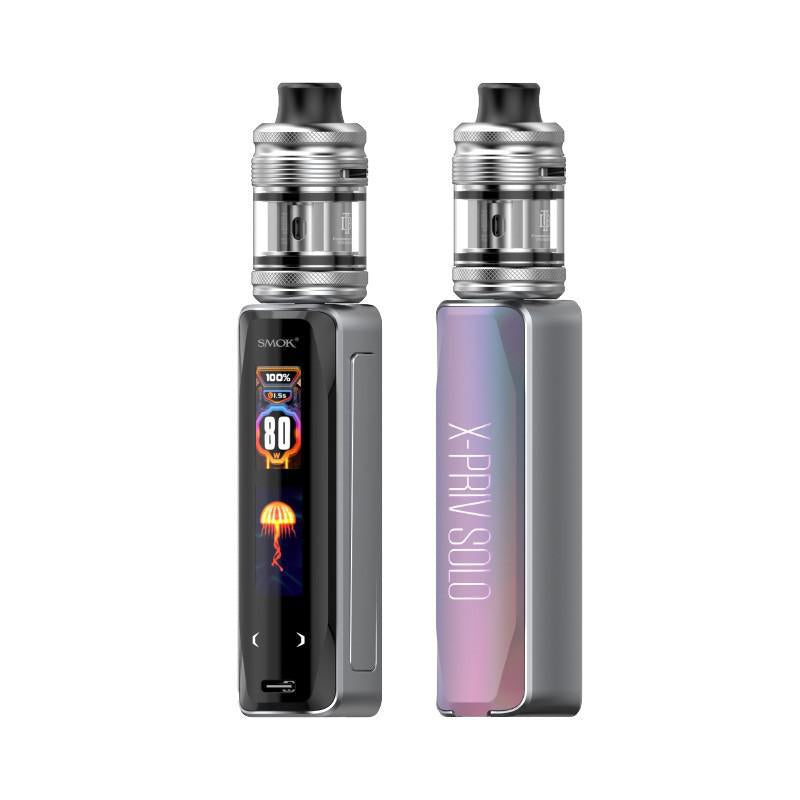Smok X-PRIV Solo Kit showcasing dual-screen display and TF-D SubTank for superior vaping experience.