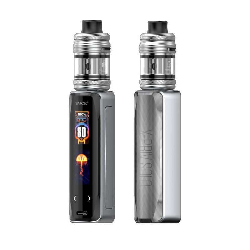 Smok X-PRIV Solo Kit showcasing dual-screen display and TF-D SubTank for ultimate vaping experience.