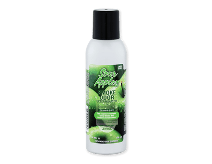 7oz Smoke Odor Exterminator in Sour Apple scent for fast-acting odor elimination of smoke and pets.