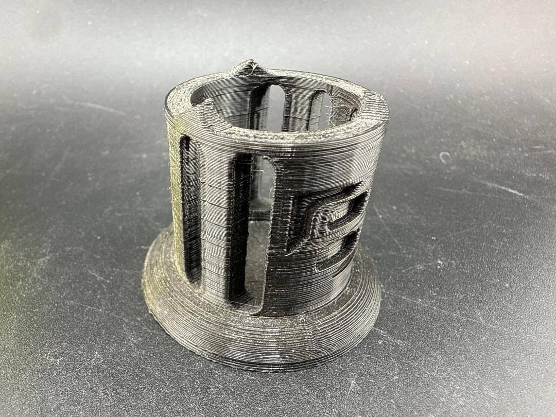 Str8 Carb Cap / Marble Stand - 3D Printed Large showcased in a sleek black design, ideal for concentrate enthusiasts.