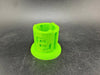 Str8 Carb Cap Stand - 3D Printed Small in vibrant green color, showcasing precision and versatility for airflow control.