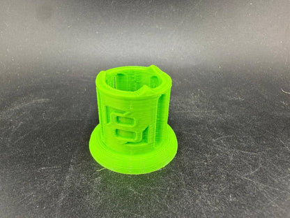 Str8 Carb Cap Stand - 3D Printed Small in vibrant green color, showcasing precision and versatility for airflow control.