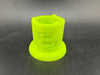 Str8 Carb Cap / Marble Stand - 3D Printed Large in vibrant neon green color.