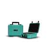 STR8 Highbrid  Hard Case - Rolling Kit With Storage / Hard Case in turquoise with protective foam interior.