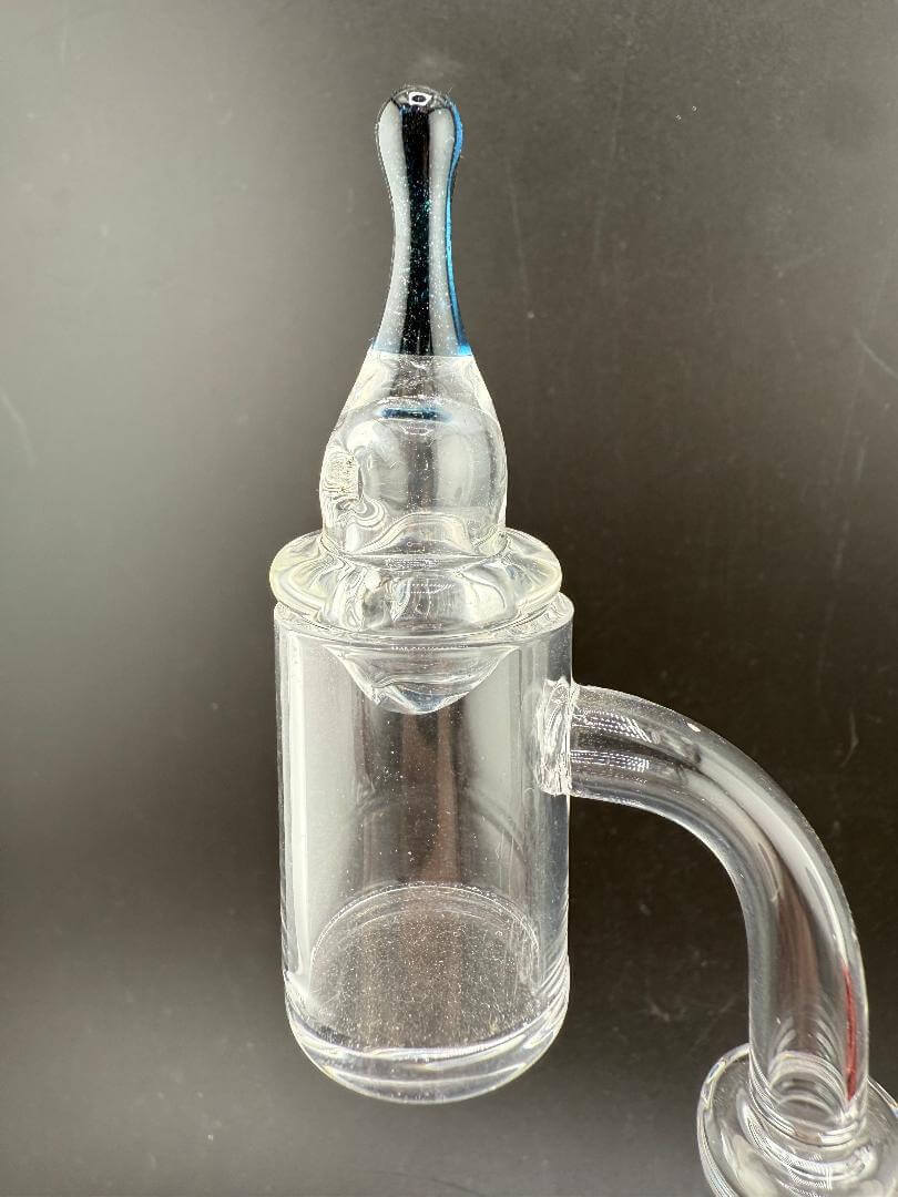Taco Glass Directional Cap for focused airflow control in quartz banger, ensuring smoother dabs.