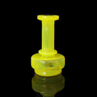 Tokr Glass Puffco Peak / Peak Pro Dry Top Glass Replacement - Full Color in vibrant yellow.