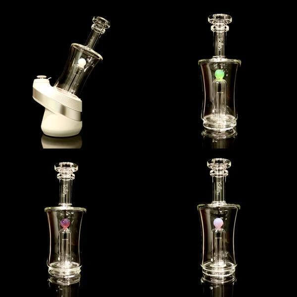 Tokr Glass Puffco Peak Pro Glass Replacment Top - Can showcasing four angles of replacement glass tops.