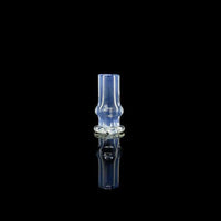 Tokr Glass Puffco Pivot Tip Glass Replacement Mouth Piece in clear glass, showcasing its sleek and functional design.