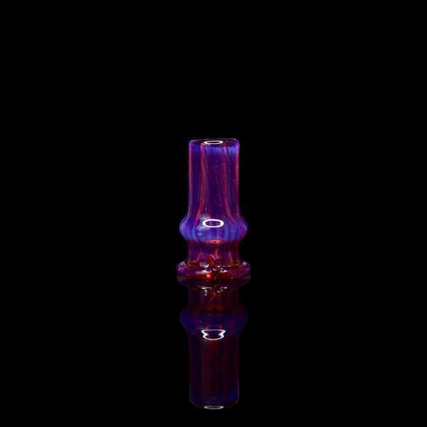 Tokr Glass Puffco Pivot Tip Glass Replacement Mouth Piece in vibrant purple and red color.