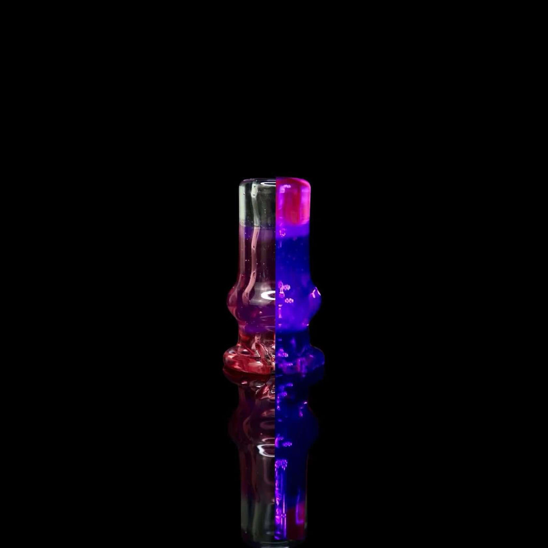 Tokr Glass Puffco Pivot Tip Glass Mouth Piece Replacement - Two Tone handcrafted with dual-color design.