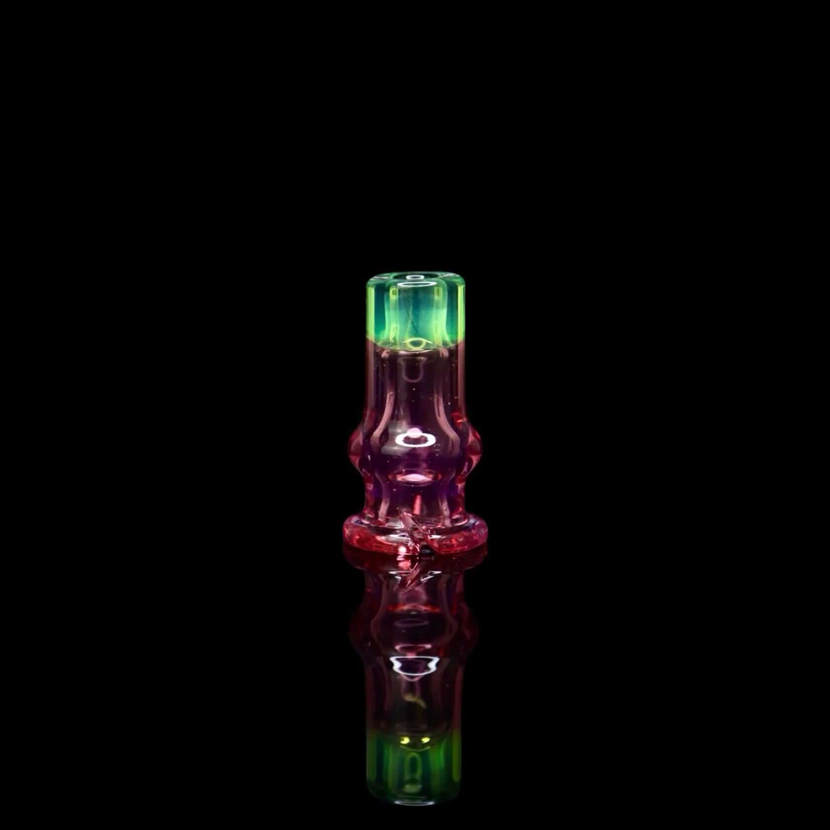 Tokr Glass Puffco Pivot Tip Glass Mouth Piece Replacement - Two Tone with dual-color design for enhanced airflow and style.