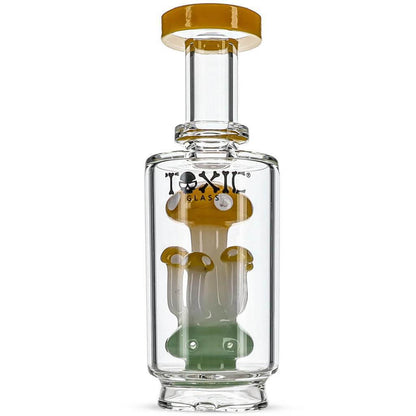 Toxic Glass Mushroom Topper for Carta 2, featuring splash-free design and vibrant colors for enhanced dabbing experience.