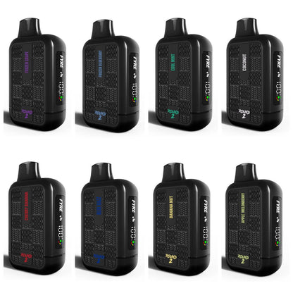 Collection of Tyson 2.0 Round 2 Disposable vapes in various flavors and colors for a vibrant vaping experience.