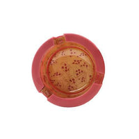 Ugly House 3" Ashtray - Pizza, 3 inch silicone-lined glass ashtray design with colorful patterns.