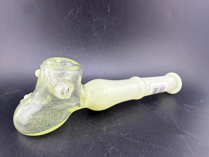 Unknown Artist Hammer Pipe - Green - Vibrant green, hammer-style pipe with balanced grip and stable base.