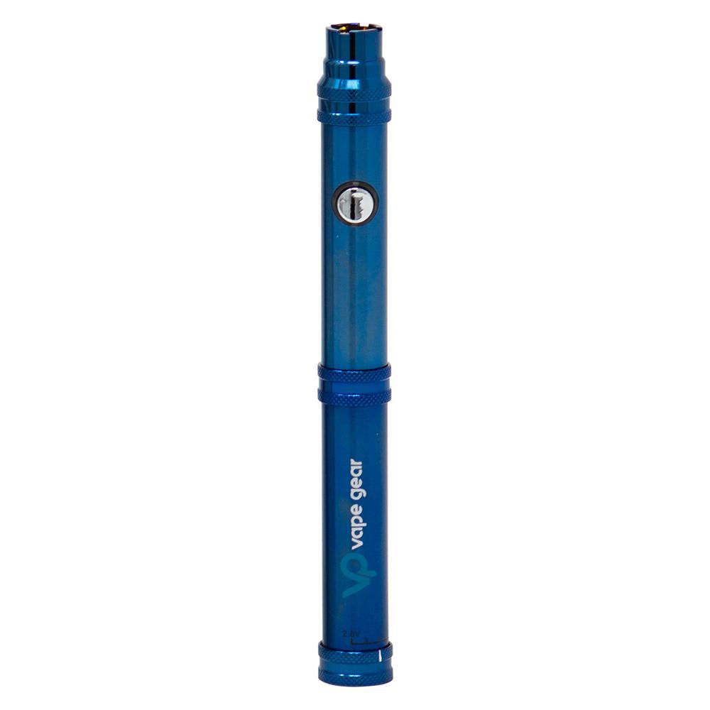 Vape Gear Twist Bold 510 Battery in blue, adjustable voltage for versatile vaping experience.