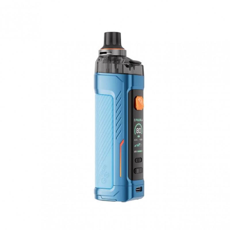 Vaporesso Armour GS Kit in blue, compact design for DTL vaping with 80W output and sleek appearance.
