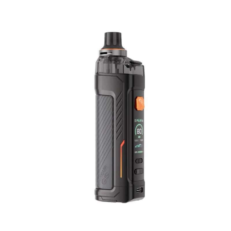 Vaporesso Armour GS Kit in black, compact design for DTL vaping, features power output up to 80W, perfect for flavor enthusiasts.
