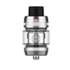 Vaporesso iTank T Tank in silver and glass, showcasing the top-fill design and Turbo Airflow System.