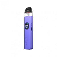 Vaporesso Xros 5 in purple color showcasing sleek design and advanced features for vaping enthusiasts.