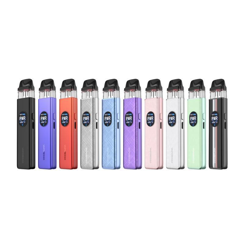 Vaporesso Xros 5 colorful vaping devices showcasing various designs and features for a premium vaping experience.