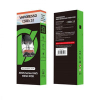 Vaporesso Corex 2.0 XROS Series 0.6Ω Mesh Pod with enhanced flavor and leak-resistant design.