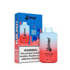 Vybrant Prime 8000 Blue Razz Disposable Vape with warning label and sleek design.