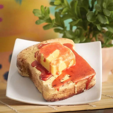 Whipped Up Wonderful French Toast Bubble Bar - Handcrafted bubble bar shaped like French toast with syrup.