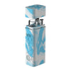 White Rhino Silicone Dugout - Glow In The Dark in blue and white design, compact and portable smoking accessory.