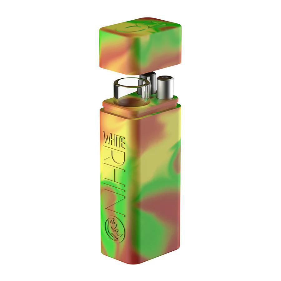 White Rhino Silicone Dugout - Original in colorful camouflage design, compact and portable smoking solution.