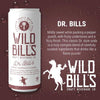 Wild Bill's Soda Dr. Bill's can featuring a blend of sweet and pepper flavors with a classic design.
