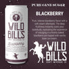 Wild Bill's Soda Blackberry flavor with pure cane sugar, offering a nostalgic taste of handcrafted craft soda.