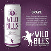 Can of Wild Bill's Soda Grape flavor showcasing vintage design and nostalgic American beverage appeal.
