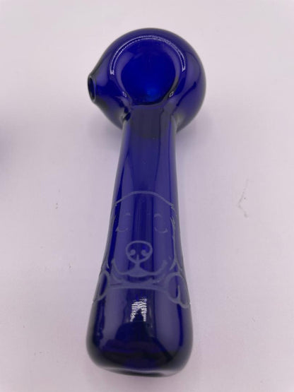 Wildfire Productions Dry Pipe - Cobalt w/ Sandblasted Dogs