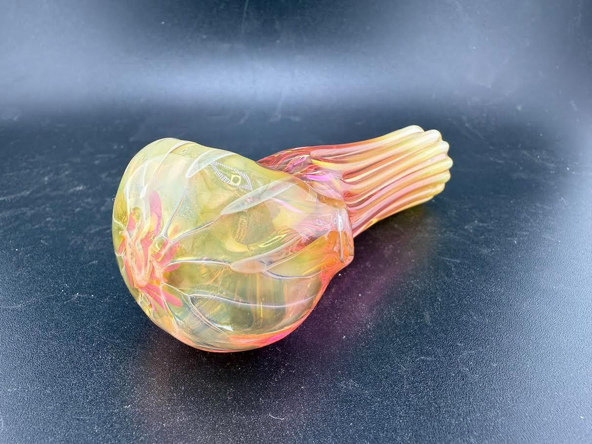 Wildfire Productions Fumed Pipe - Handcrafted glass art with color-shifting patterns from the Pacific Northwest.