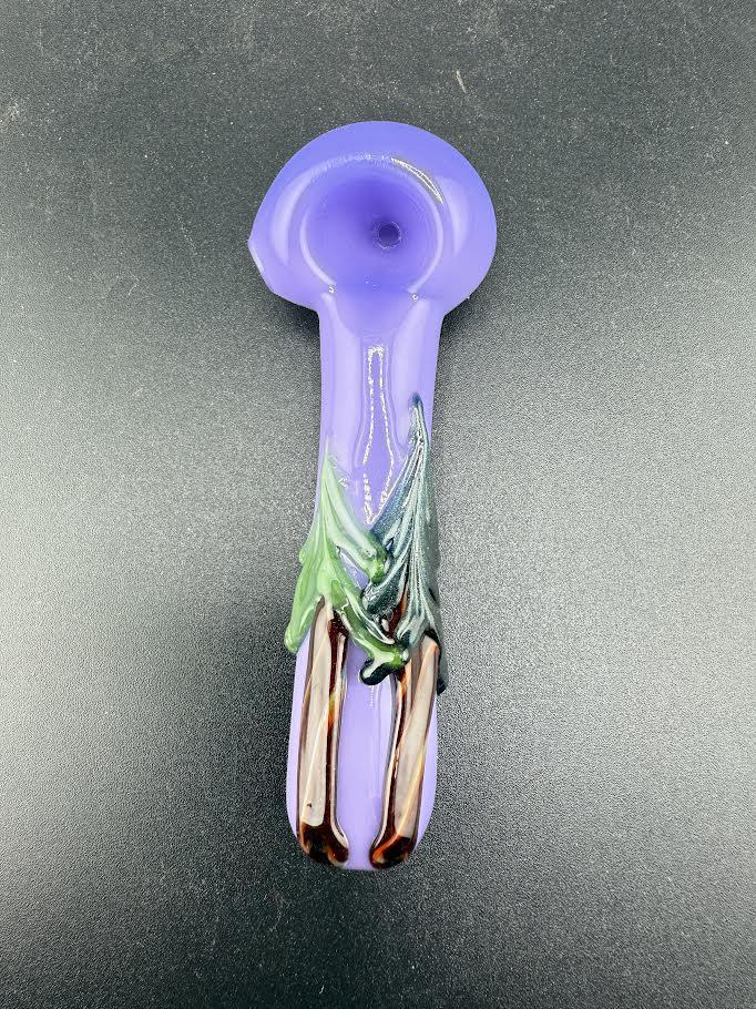 Wildfire Productions Forest Pipe – Handblown glass pipe with forest design in vibrant colors.